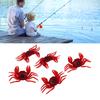 5PCS Simulated Crab Bait Soft Silicone Portable Reusable Artificial Fishing Lure for Angling