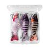 3Pcs Fishing Swimbaits  Fishing Lures Multi Jointed Artificial Hard Baits Slow Sinking Simulated Swimming Lures