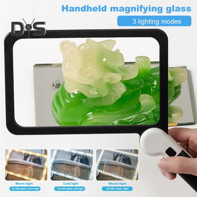 1 Set Handheld Vergrootglas Verstelbare Handvat Comfortabele Grip Helderheid 5X LED Vergrootglas Reparatie Tool Huishoudelijke Benodigdheden