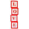 Clear Box Balloon Decoration: 26 Letters LOVE & BABY - Ideal for Birthdays, Graduations, Weddings