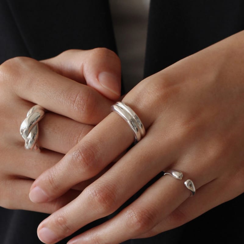 NORMALLEE [Silver 925] Mow open ring