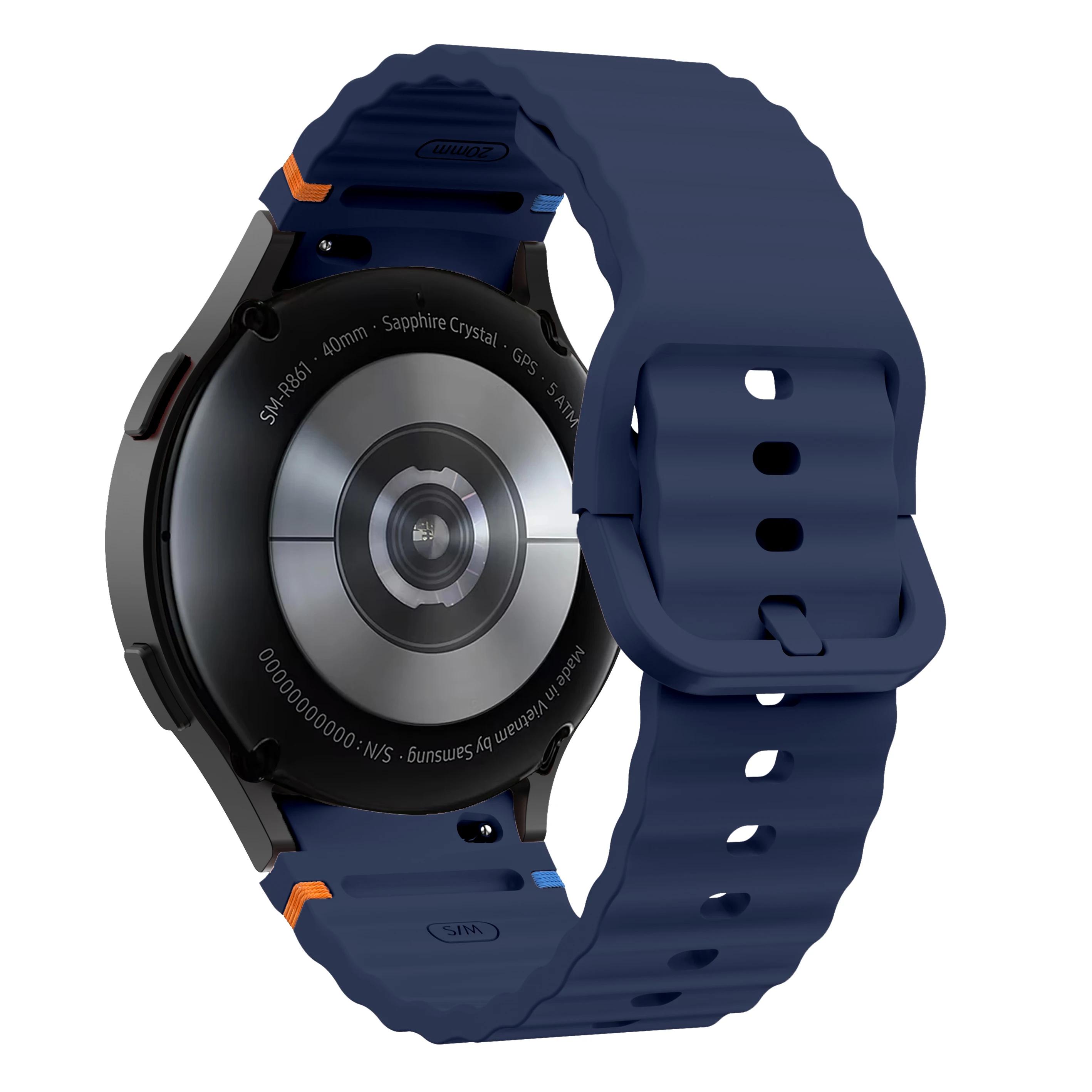 

Оригінальний силіконовий ремінець для Samsung Galaxy Watch 7 FE 6 4 Classic 5 pro 44mm 40mm 43mm 47mm 45mm Bracelet Galaxy Watch6 7 Strap 4 Classic 46mm 42mm