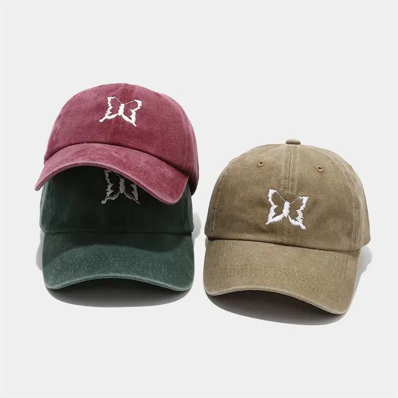 Spring Cotton Cartoon Embroidery Casquette Baseball Cap Adjustable Outdoor Snapback Hats for Men and Women 37