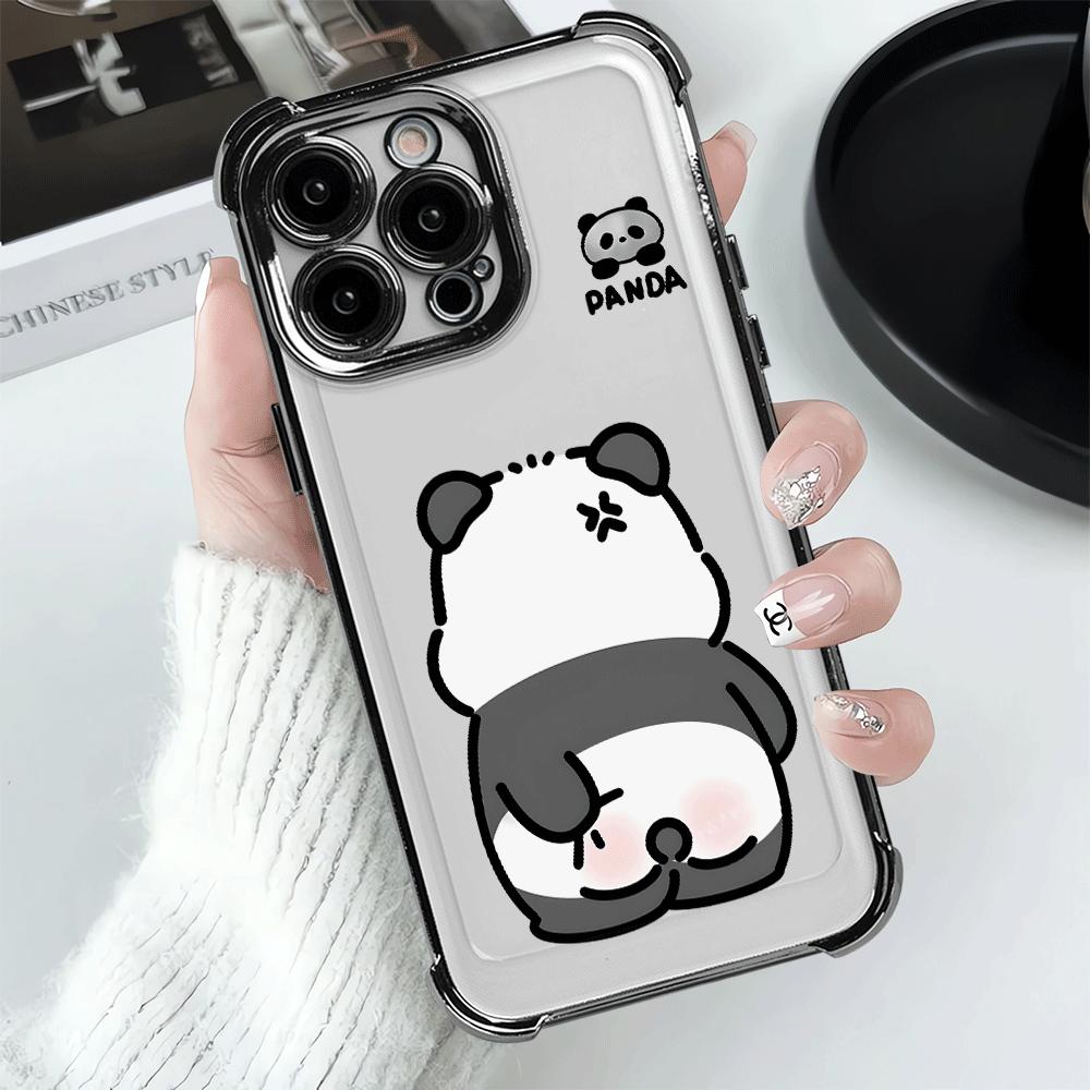 

Cartoon Cute Panda Phone Cover Case for Apple iPhone 17 Pro Max 15 11 Air 13 16 Pro 12 Plus 16e 14 iPhone 15