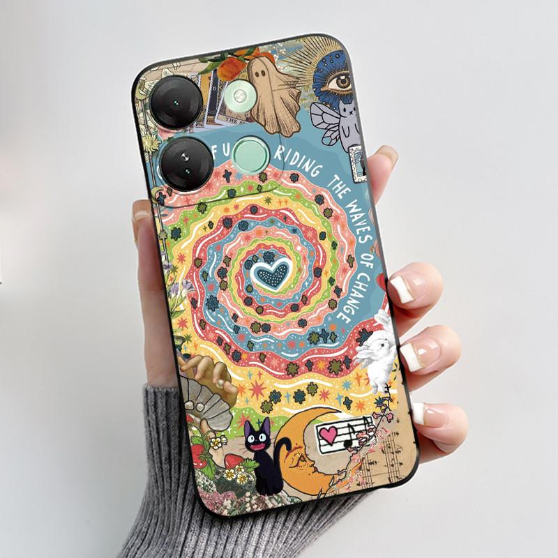 Cute Case For Infinix Smart 7 HD / Smart 7 Plus Fundas Coque Printing Shell Protective Cover Soft Silicone Cartoon Phone Casing