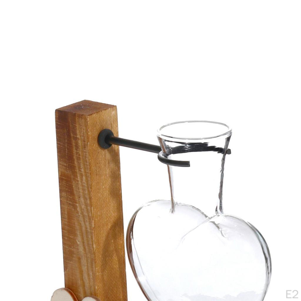 Terrariumin Vase In Wooden Stand Planter Dcorative Centerpieces