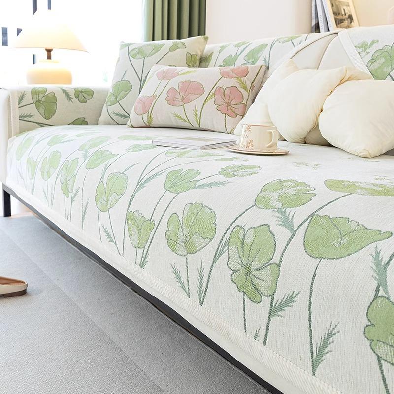 

Chenille Fashion Simple Sofa Cover 2025 New Comfortable Anti-slip Stain-resistant Seasons Seat Pad Country Style Sofa Cushion 70x70cm 1pcs