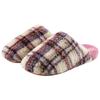 Retro plaid cotton slippers autumn and winter 2025 new indoor home home thick bottom plush warm