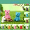 Lovely Pvc Teddy Bear Keychain Car Decoration Adorable Cartoon Figurine Available In Multiple Colors