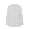 Dimanaf 2025 New Summer Spring Blouse Shirt Women Blouse Long Sleeve Basic Fashion Lace Casual Loose White Tees