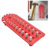 Nut and Bolt Thread Checker, Aluminum Alloy Thread Checker, Bolt and Nut Identification Gauge, Wall-Mountable Bolt Size and Thread Gauge