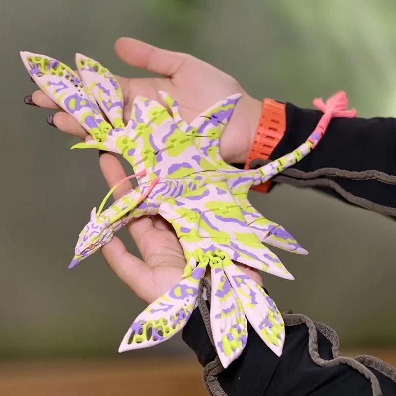 Avatar Ikran Banshee 3D tištěná polohovatelná akční figurka Stolní dekorace Pro sběratele Hráče Dospívající Halloween Kancelářský stůl Dárek