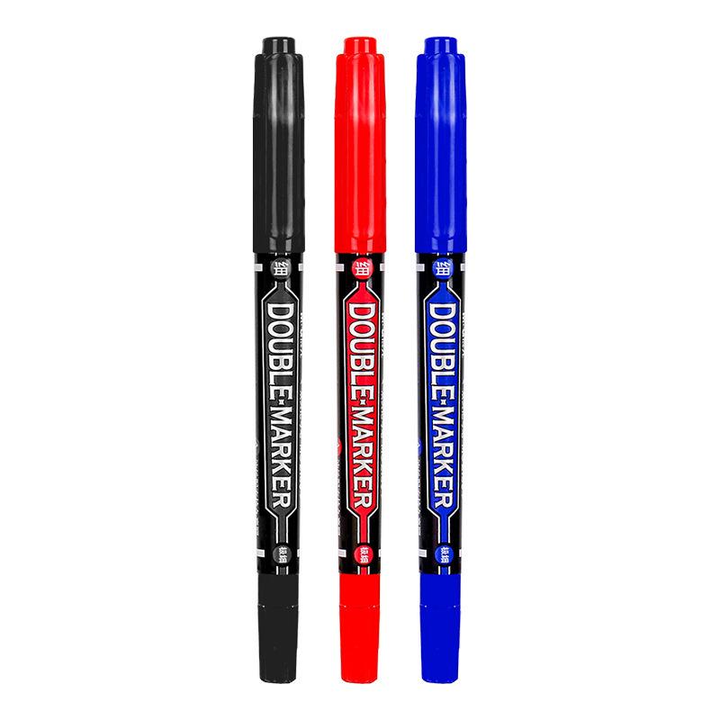 Chen MG Double-Ended Oil-Based Marker - Office & Construction Use, Thick & Thin Tips, Express Delivery
