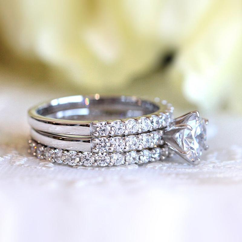Huitan Fashion Contracted Design s Set Rings with Cubic Zirconia Brilliant Bride Wedding Accessories New Trendy Women Jewelry