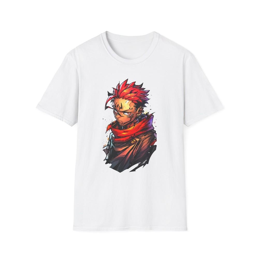 Anime Soft TShirt Jjk Sukuna Art Work 2 Unisex Jl Anime Front Printed Tee