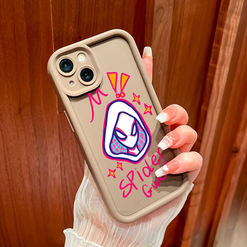 

Мягкий силиконовый чехол для телефона Marvel Spider Gwen, полный чехол для камеры, противоударный защитный резиновый чехол для Samsung