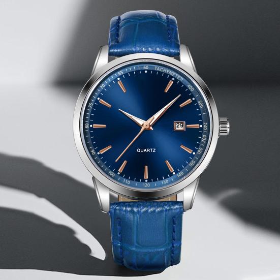 Men Watch Waterproof Design Simple Dial Calendar Function Business Casual Watch Casual Occasion Timepiece
