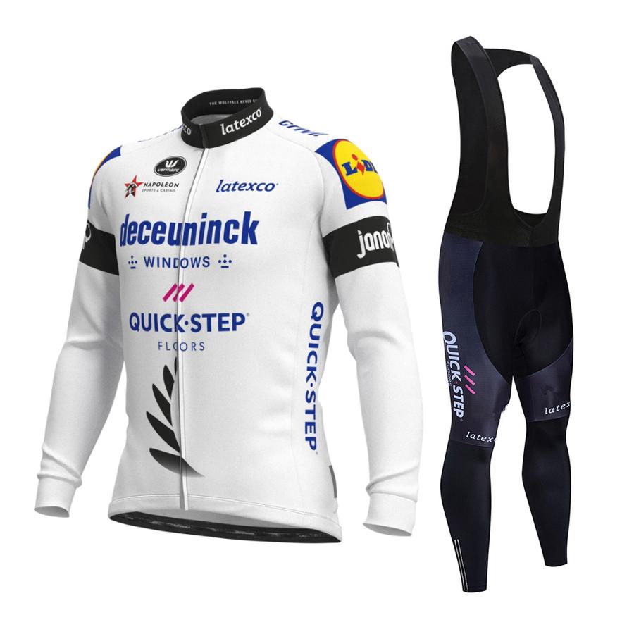 2026 QUICK STEP Pro Cycling Jersey Set Long Sleeve MTB Bike Clothes Wear Bicycle Cycling Clothing Ropa Maillot Ciclismo