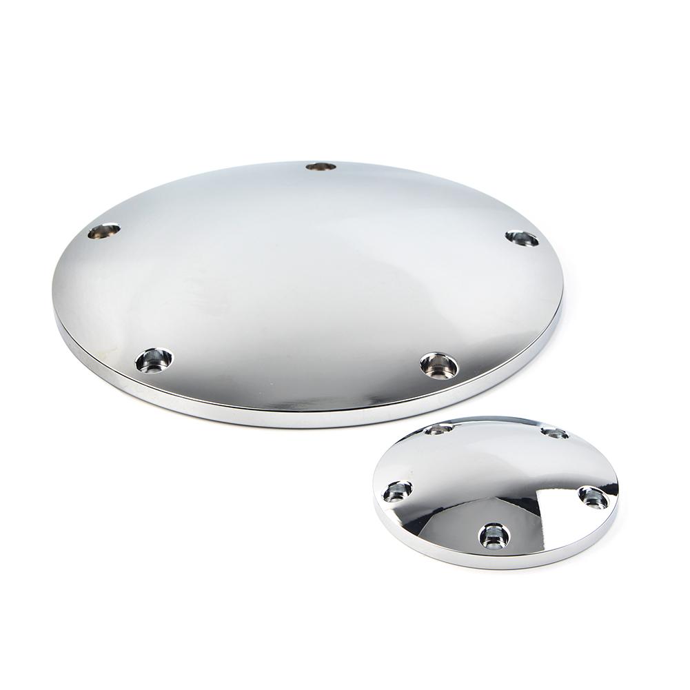 5-Hole Smooth Domed Derby Timing Timer Cover for Harley Heritage Softail Road Glide Custom FLTRX & for '99-'17 Dyna