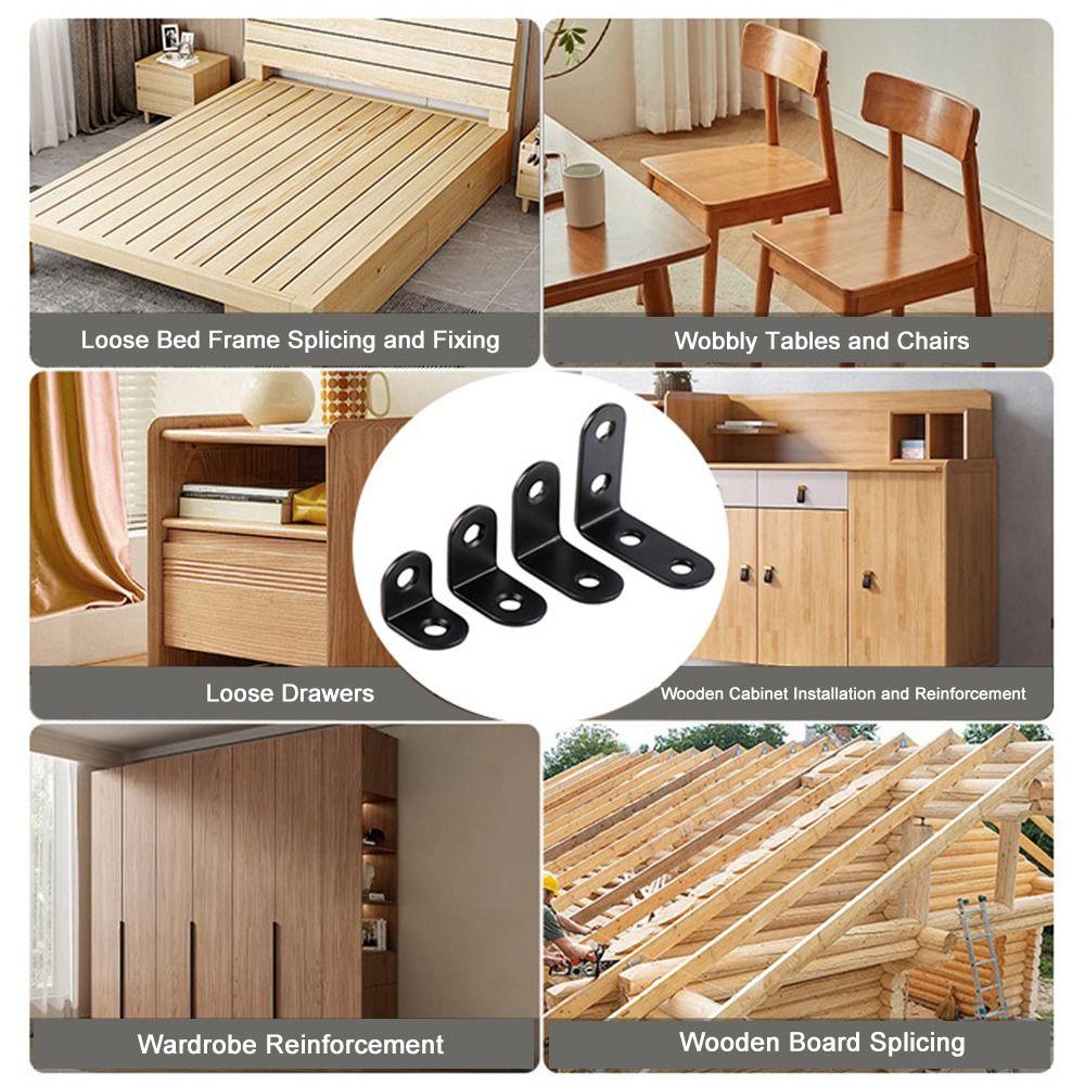 1Pcs 90 Degree Corner Stand L-shaped Mending Plate New Angle Bracket  Furniture Hardware