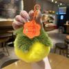 Plush Peach & Persimmon Pendant Keychain - Good Luck Bag Charm