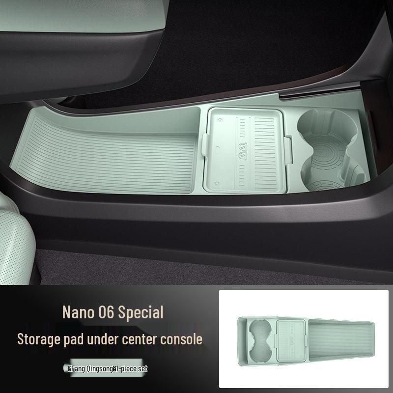 Compatible with Dongfeng 25: Nano 06 Center Console Storage Organizer & Glasses Holder