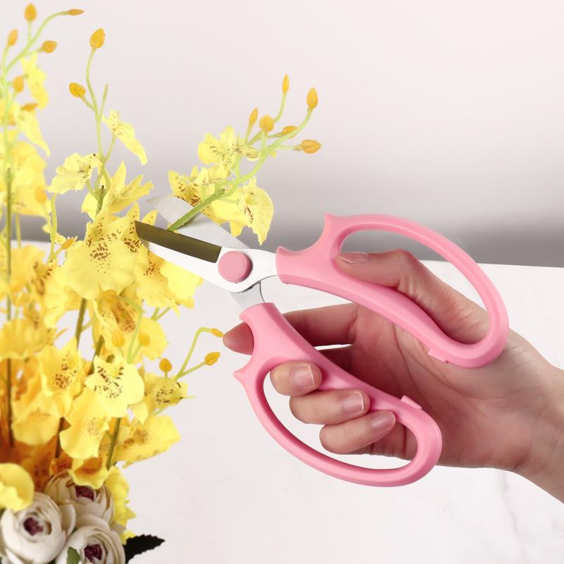 Stainless Steel Garden Scissors Floral Shears Professional Flower Scissor Comfortable Grip Handle Pruning Shear New
