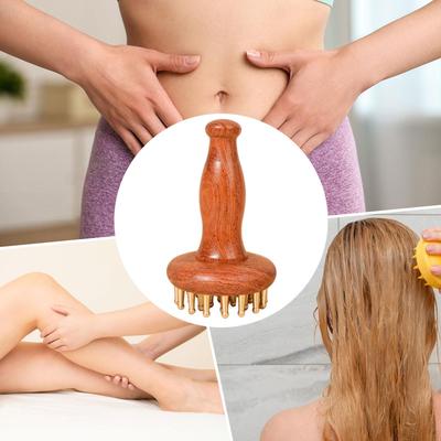 Trä Massage Kroppsborste Avslappning Guasha Skrapning för Nacke Rygg Lår