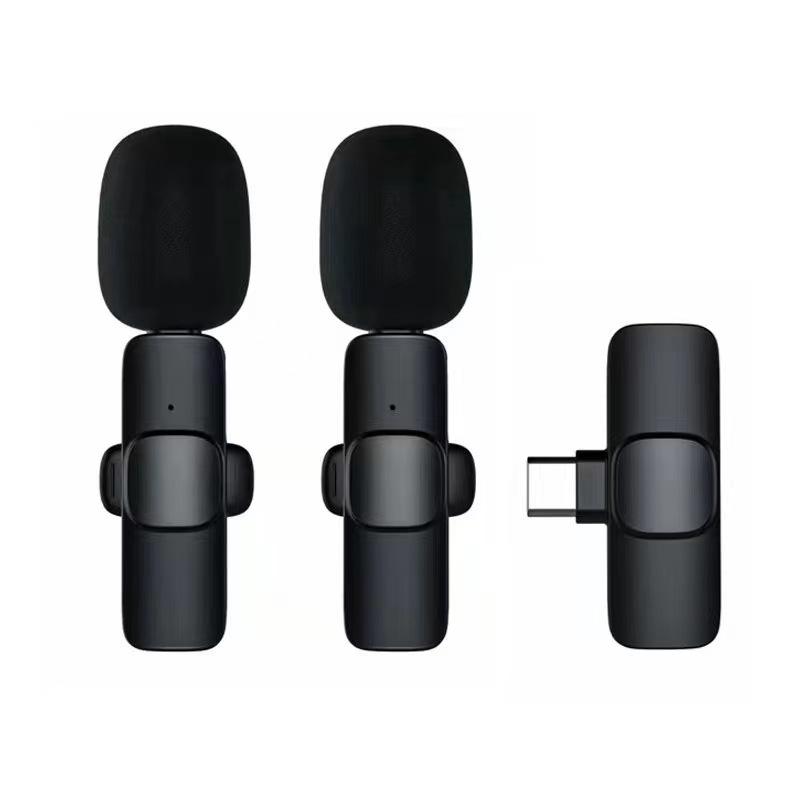 Wireless Lapel Microphone K9: Dual-Channel Noise Reduction for Live Streaming and Video Recording