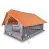 VidaXL Tente de camping 5 personnes gris et orange imperméable, tente, abri de camping, abri de jardin, tente de jardin, 4009541