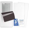 High Strength Magnetic Vent Cover for Home 3 Pack (4.84" x 10.83") for Floor, Wall and Ceiling Steel Registers, Home and RV - White