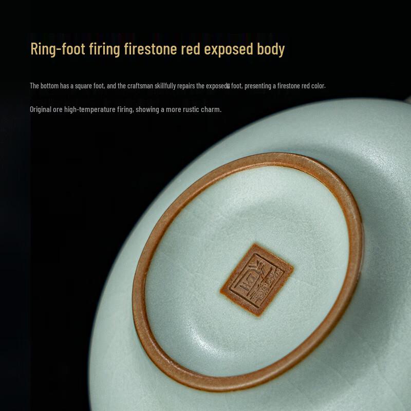 Zhou Zetang Jingdezhen Celadon Ru Kiln Tea Ware Collection