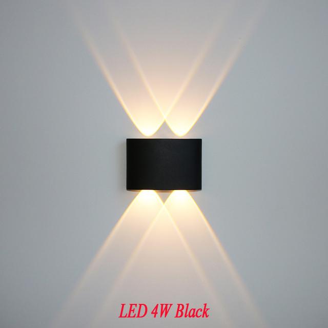 IP65 LED Wall Lamp Outdoor Waterproof Garden Lighting Aluminum AC86-265V Indoor Bedroom Living Room Stairs Wall Light  NR-184