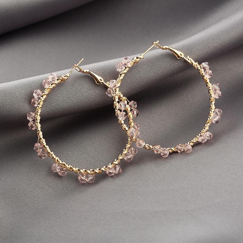 European & American Geometric Pearl Spiral Ear Cuffs: Versatile Fashion Round Earrings