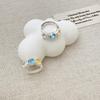 Sweet Candy Color Geometric Zirconia Earrings - Trendy & Versatile Square Studs