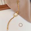 Montre Femme GEDI Vintage Gold Woman Watch Oval Mother of Pearl Dial Quartz Elegant Golden Bracelet Women Wristwatch Reloj Mujer