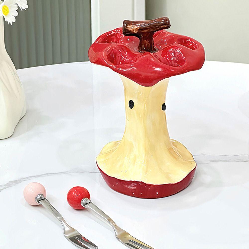 Creative Colorful Fruit Fork Set Comfortable Grip Fruit Fork with Storage Jar  Party Supply