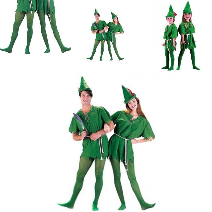 Disfraz de Cuento de Peter Pan Robin Hood de Calidad Premium para Hombre Mujer Unisex para Fiesta