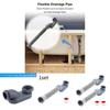 1/2 P Adjustable Bathtub Drain Pipe With Sealant Tape For Shower Room And Bath Tub Drainage