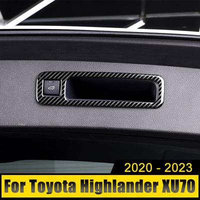 Stainless Car Trunk Handle Bowl Cover Protection Trim Sticker For Toyota Highlander XU70 2020 2024 2024 2024 Hybrid Accessories