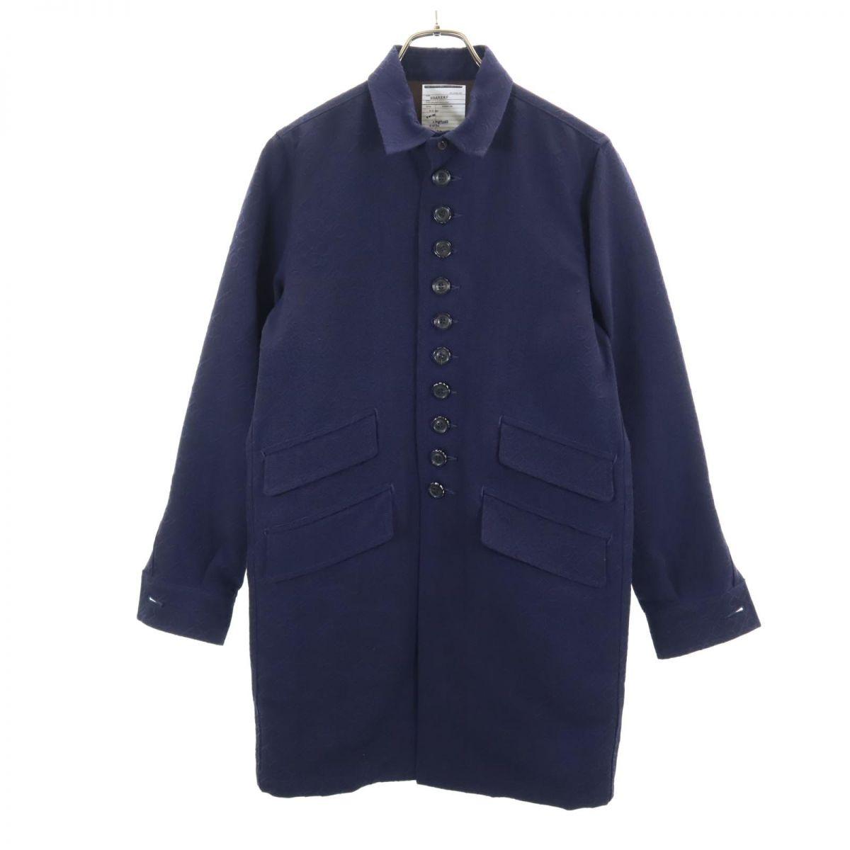 

SHAREEF сделано в Японии Пальто с воротником из нержавеющей стали 1 Темно-синий Мужское Б/У