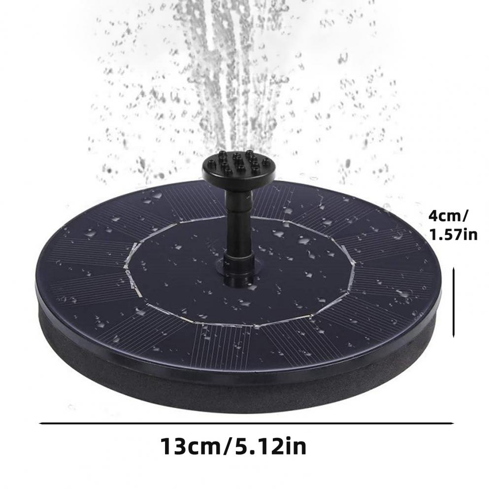 Solar Water Fountain with Led Lights Garden Fountain with Adjustable Nozzles Floating Solar Water Fountain with Led for Outdoor