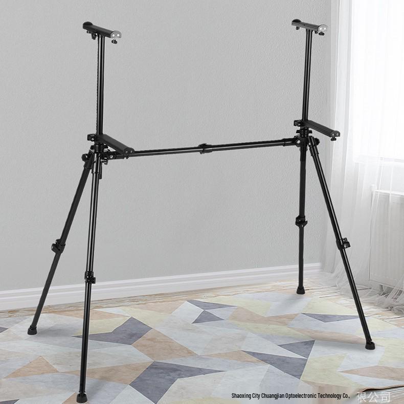 Double-Layer Foldable Thick Keyboard Stand for 61/88-Key Electric Pianos Single-layer Stand чёрный