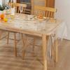 Transparent PVC Tablecloth, 0.5mm-0.23mm Thick, Easy To Clean, Stain-Resistant, Dust-Resistant, Waterproof, Durable, and Heat-Resistant (Transparent 0