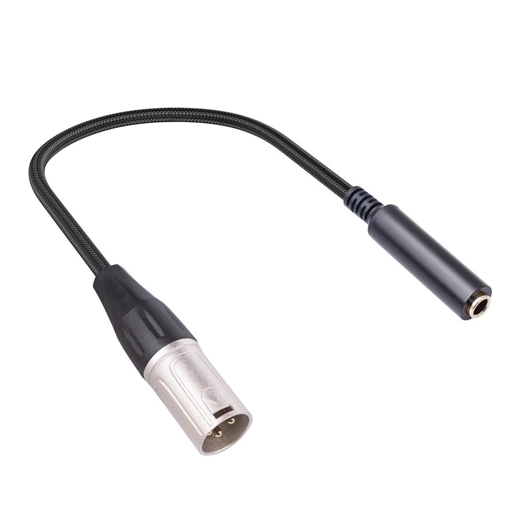 6.35mm Female To RMale Microphone Audioed Adapter Cable 1/4" TRS To RExtension Converter Cord for Guitar