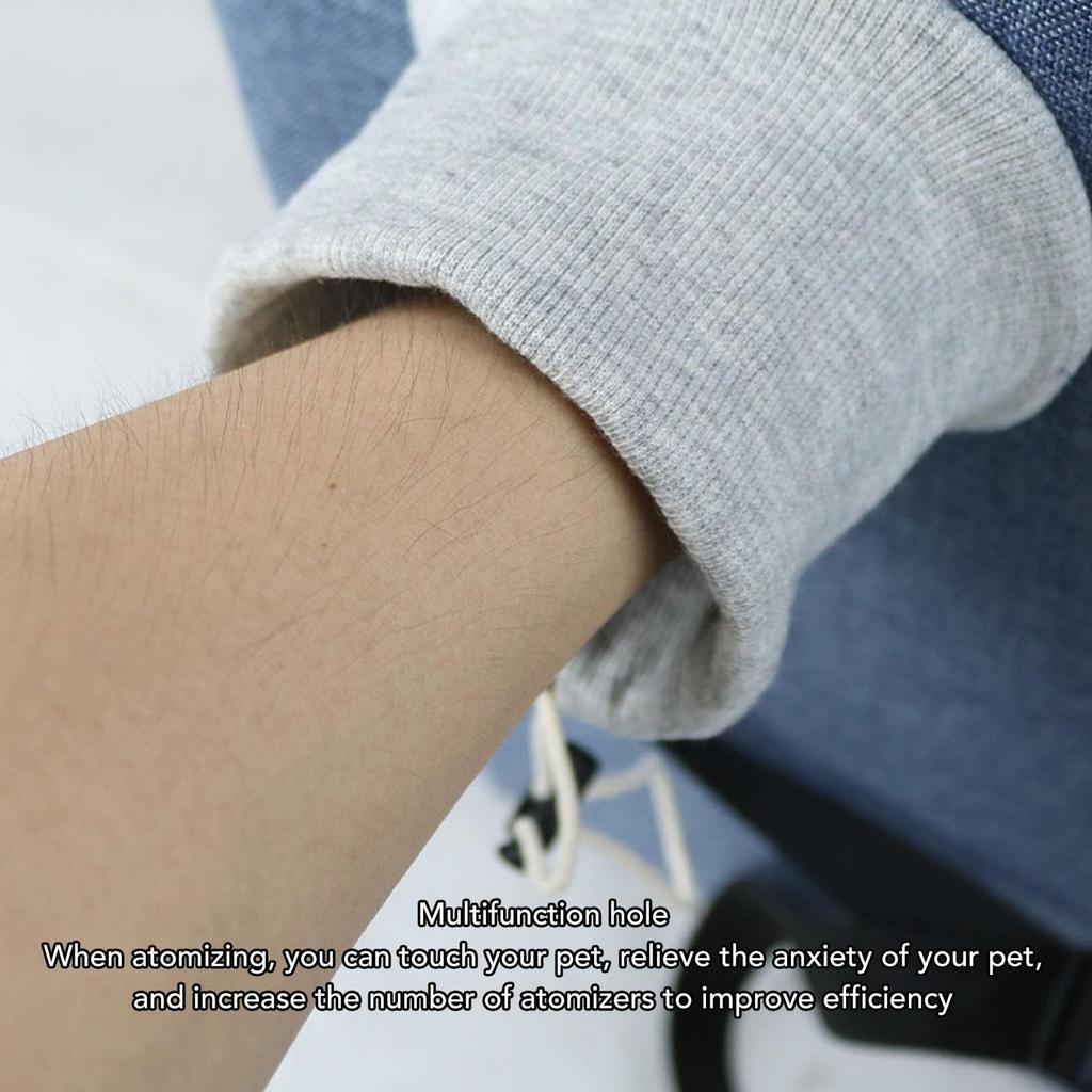 Nebulizer Dog Tent, Spacious Foldable Pet Nebulizer Nest with Double Holes, Multi-functional Dog Crate for Home Pet Hospital