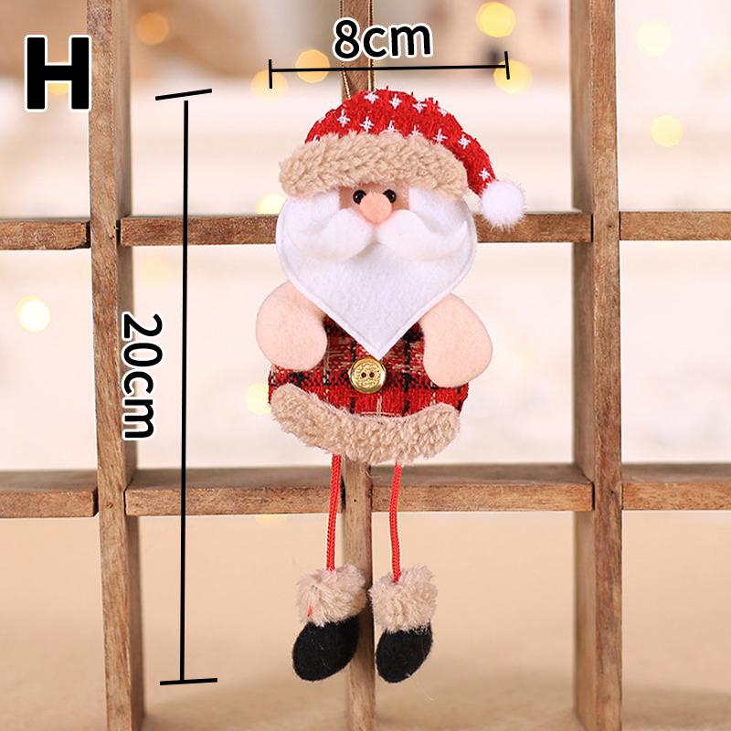 1PC Craft Hanging Pendant Gift Christmas Doll Cloth Decor Xmas Tree Ornament For Home Kids Toys