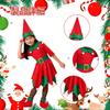 Yi-gog Christmas Kids' Costume Set, Cute Long Sleeve Santa (Red, Child's Size XL)
