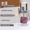 Domácí stloukač másla Ruční výrobník másla Mixér na potraviny Sklo + silikon 1000ml/1500ml Míchací nástroj Silikonová kolečka Kuchyňské pomůcky