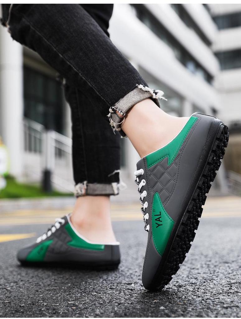 Men's Large Size Breathable Slip-On Casual Slippers - Korean Style Trend
